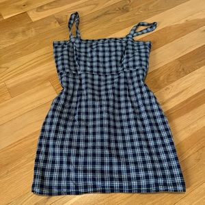Forever 21 Navy Plaid Dress